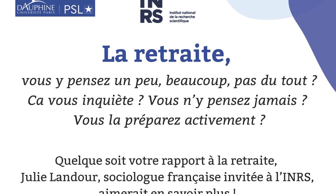 Appel à participant·e·s – Préparation à la retraite